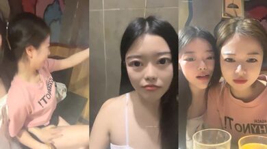 【03年安琪拉表妹】00后的快乐夜生活，奔驰男来买单，带上闺蜜一起酒吧热舞，厕所自慰，青春就要肆意佳作 (4)